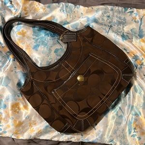 Coach brown tote